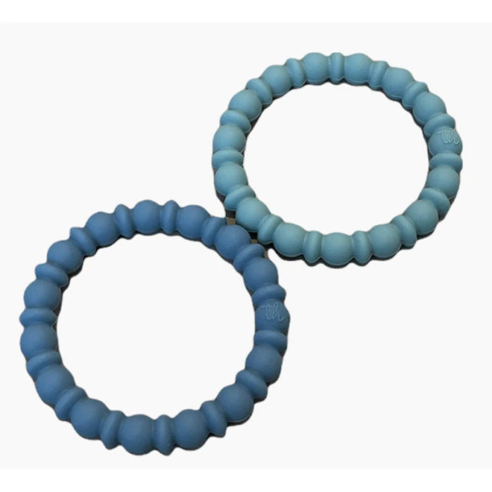 Fashion Comfort Teething Bracelet Set | Slate/Sea Foam