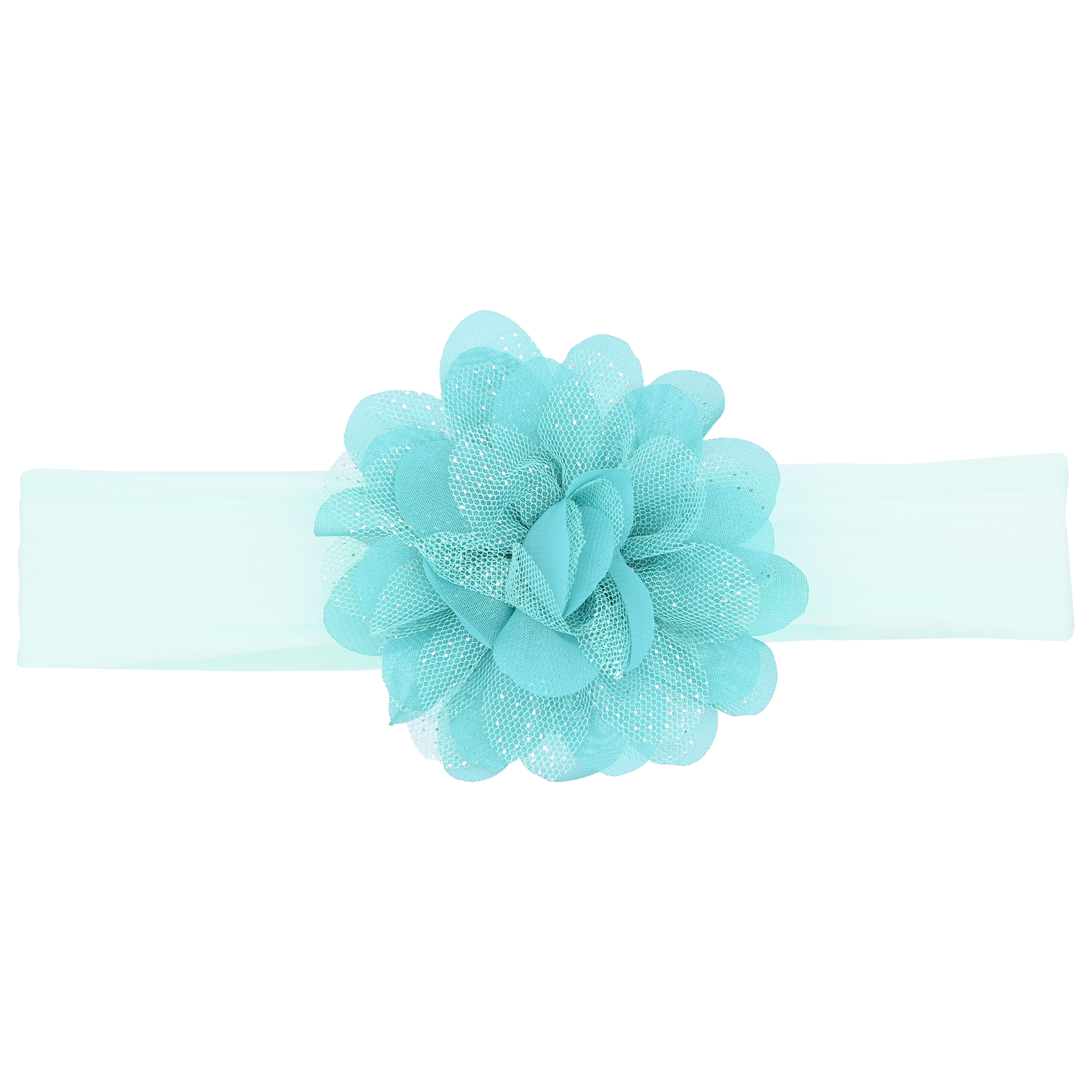 Personal Design Green Glistening Flower Headband