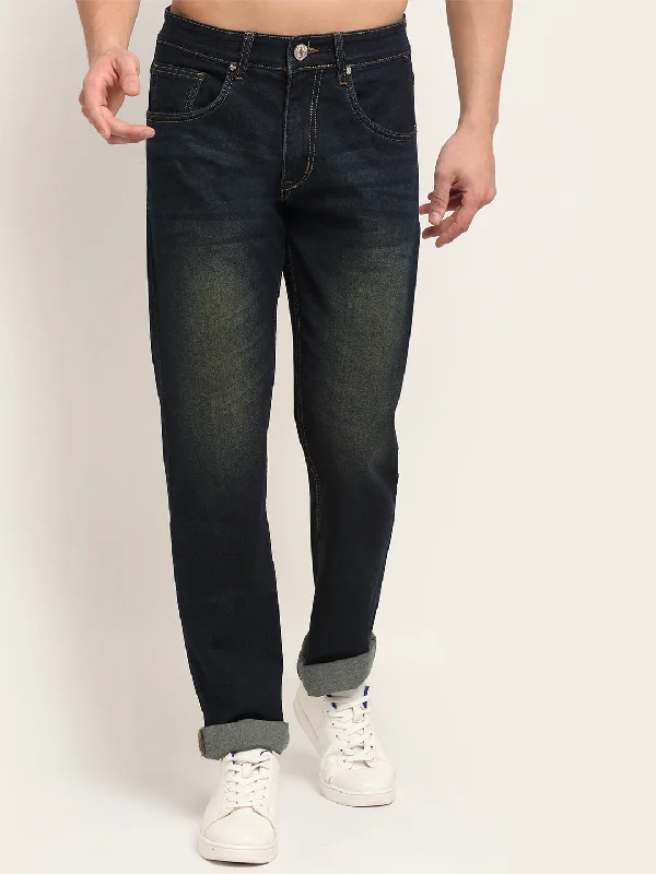 Fashion Design Men's Ultra Narrow fit Medium Fade Dirty Green  Jeans