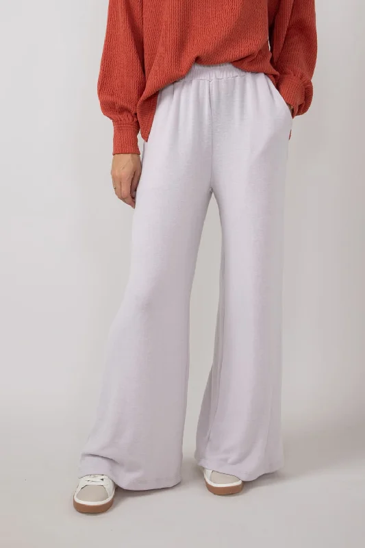 Soft Trends Wide Leg Lounge Pants for Women in Vintage Ash Rose | NP70169F-ASHROSE