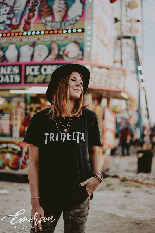 British Fashion Tri Delta Retro Band Tee
