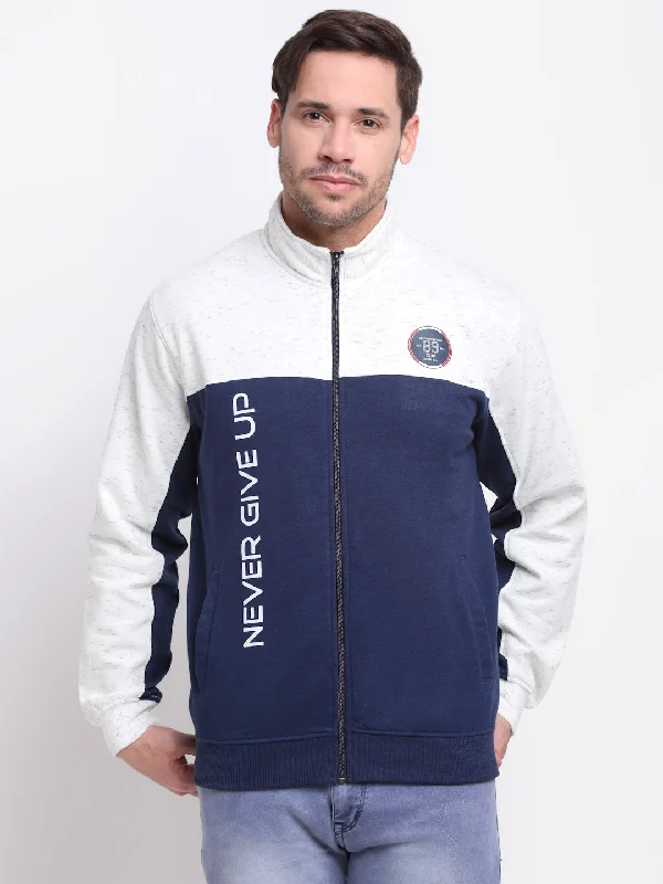 Advanced Customization Men Blue Melange Sweatshirt