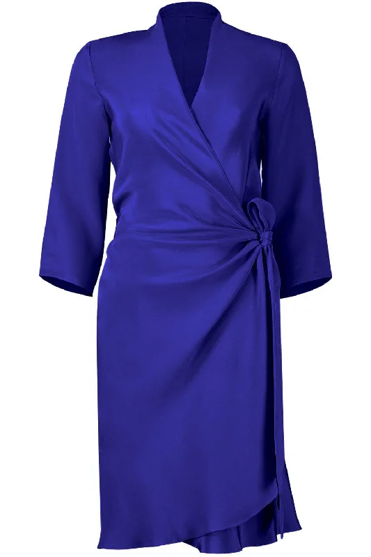 Comfortable down Sleeve Yard Dress - Sapphire