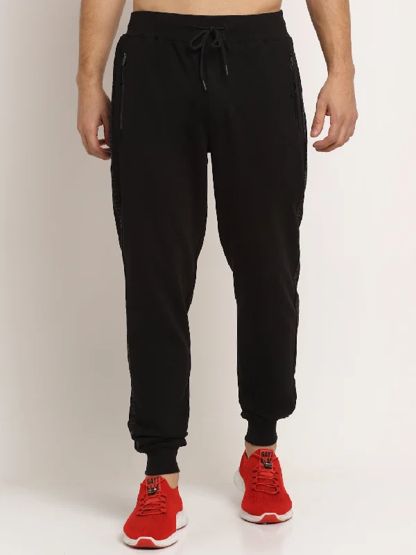 Soft Relaxation Wear Men's Black Track Pant