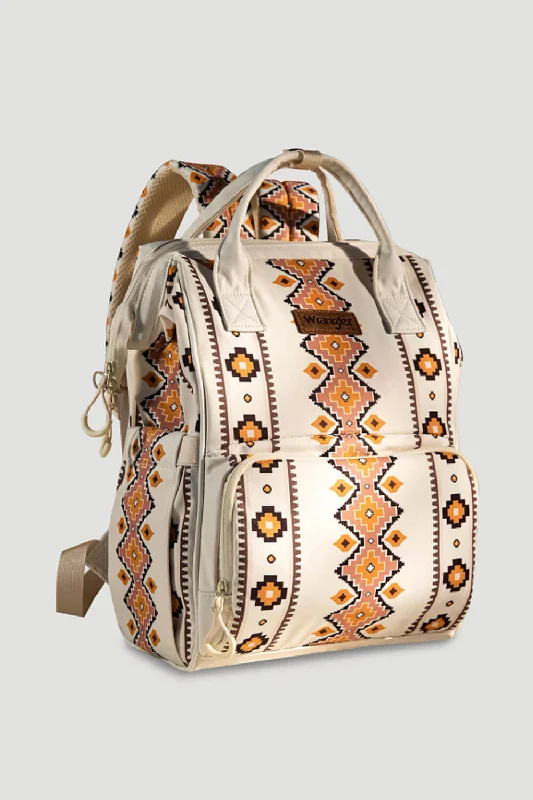 Classic Style Wrangler Aztec Backpack for Women in Pink and Yellow | WG2204-9110-TN