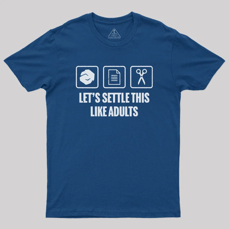 British Style Let's Settle This Geek T-Shirt