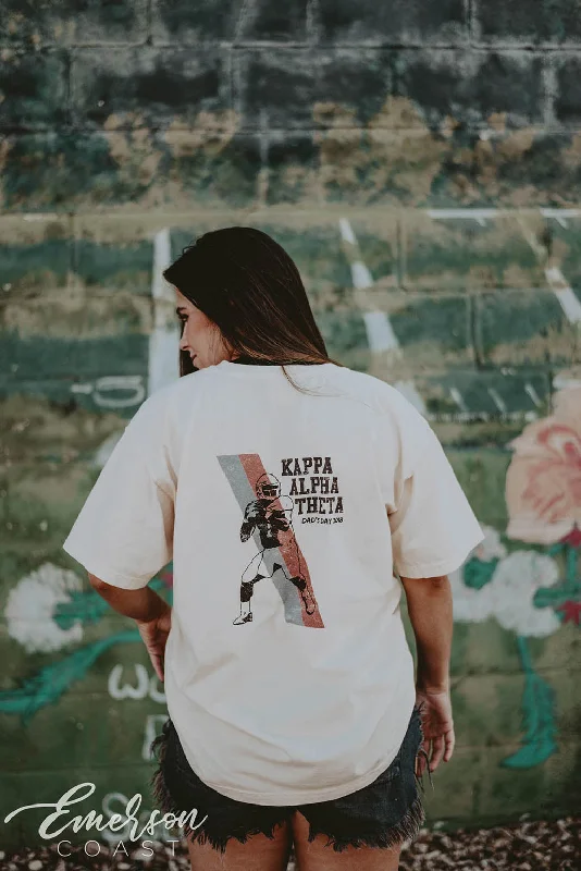High Street Style Kappa Alpha Theta Football Dad's Day Tee
