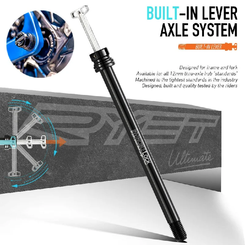 Elegant Series RYET MTB Built-In Lever Road Bike 12mm Thru Axle Front Fork Shaft Skewers Rear Hub 12x142 12x148 12x100 12x110 Cycling Parts Elegant Series RYET MTB Built-In Lever Road Bike 12mm Thru Axle Front Fork Shaft Skewers Rear Hub 12x142 12x148 12x100 12x110 Cycling Parts