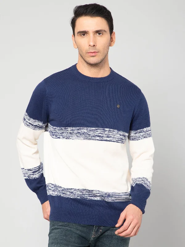 Men Ink Blue Sweater