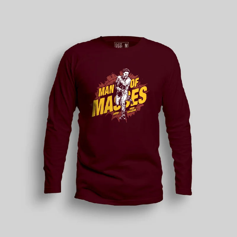 Fashionable Ease Man Of Masses Ram Charan Full Sleeve T-Shirt