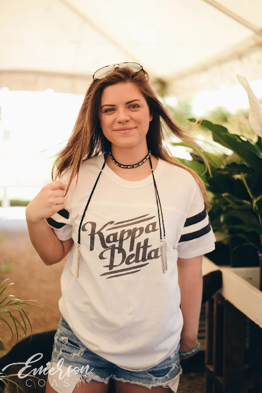 Minimalism Kappa Delta Football Tee