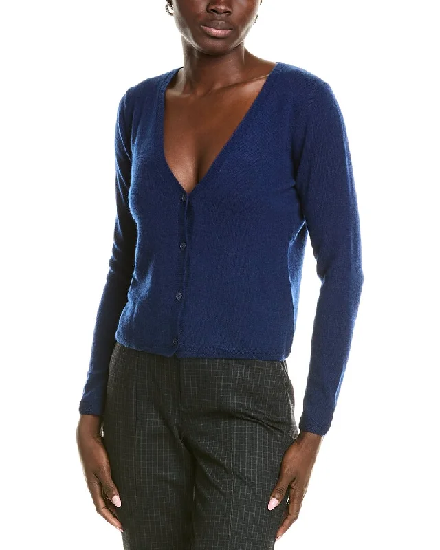 Practical Style sofiacashmere Modern V-Neck Cashmere Cardigan
