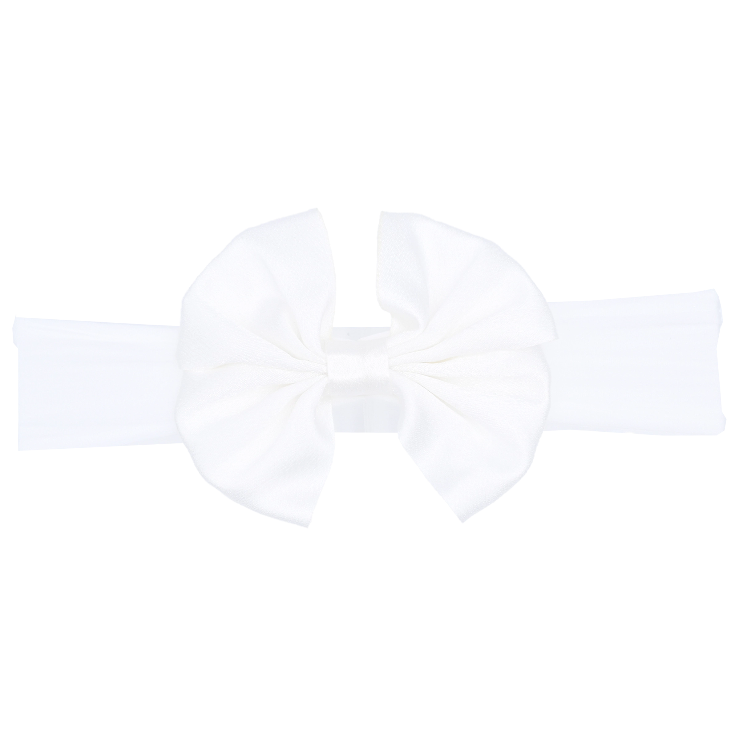 Diamond Series Ivory Satin Ribbon Headband