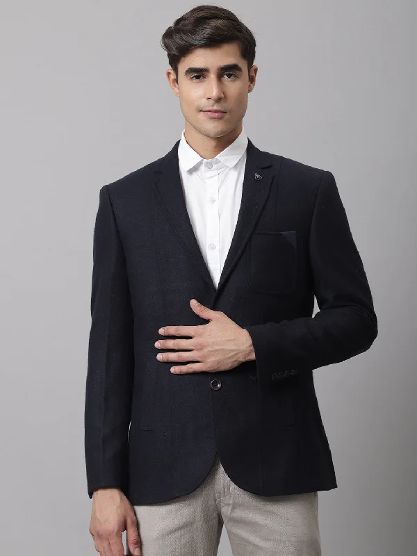 Men Navy Formal Blazer