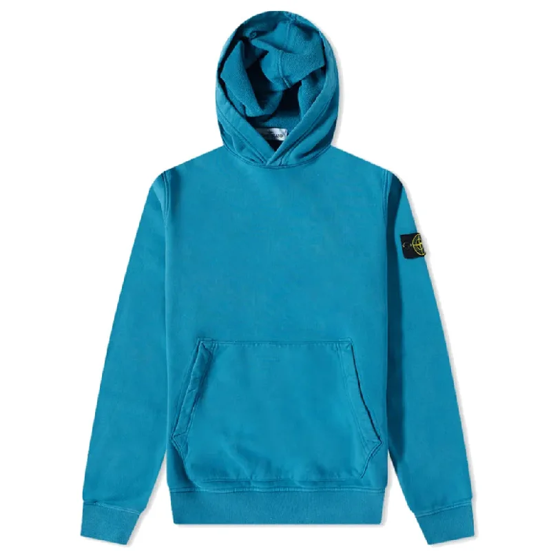 Relaxed Fashion Stone Island-Hoodie Cobalt Blue