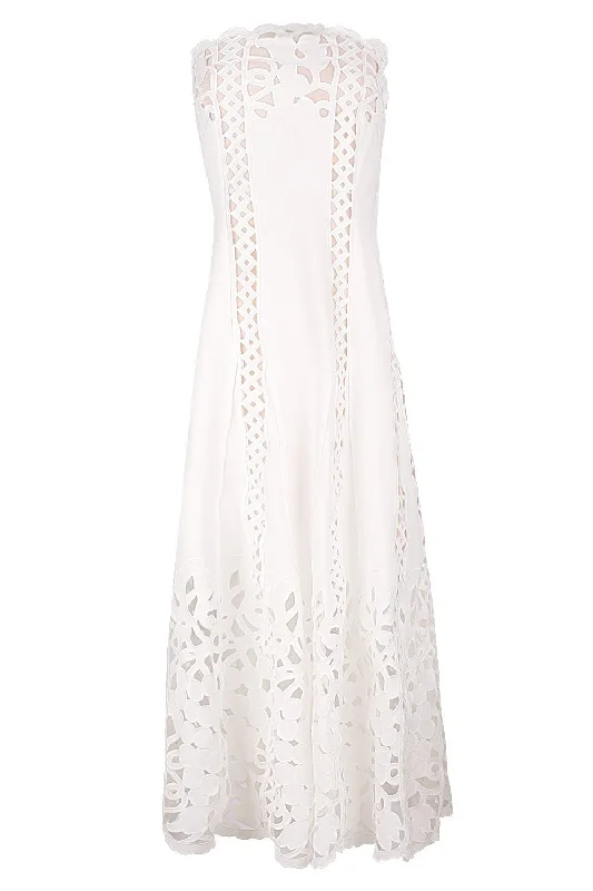 Sweet Breath Strapless Floral A Line Dress