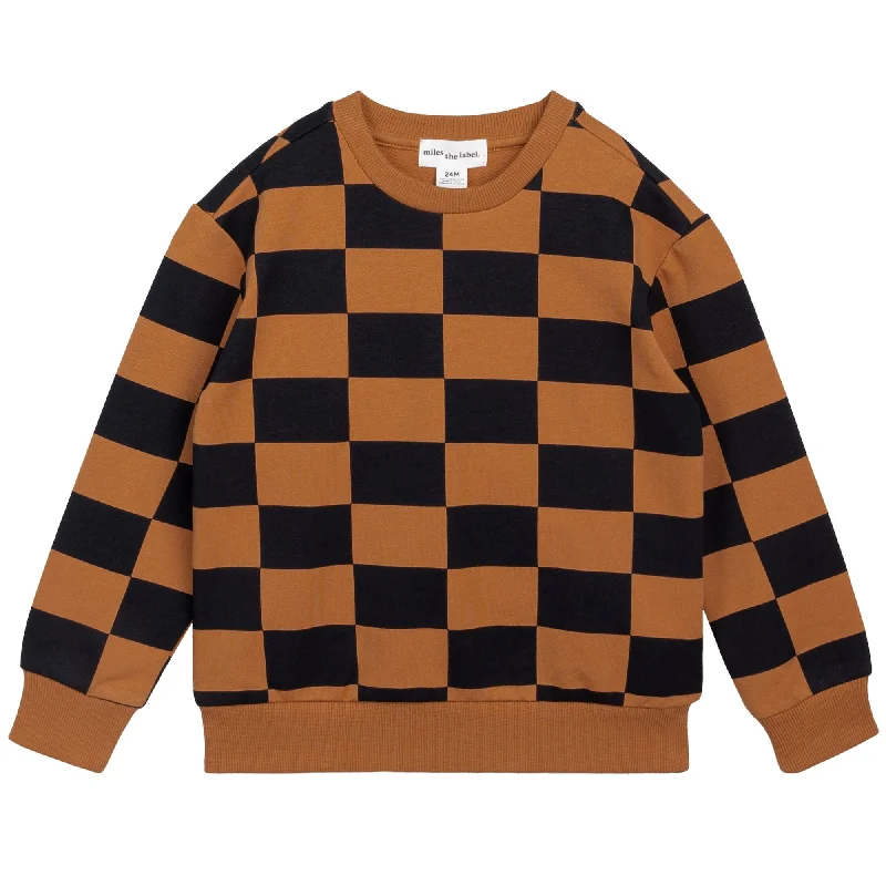 Everyday Outfits Boys L/S Checkered Sweatshirt