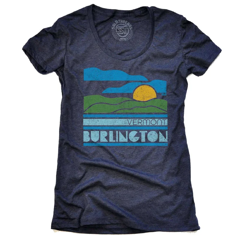 Bottom And Versatile Women's Burlington, VT Sunset T-shirt