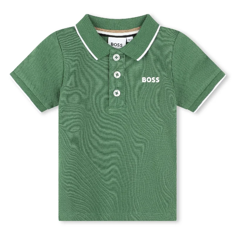 Green Logo Polo