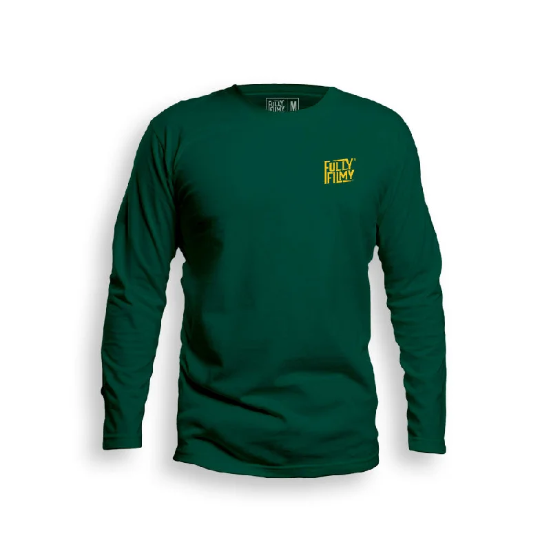 Street Charm FF Yellow Logo Green Full Sleeve T-Shirt (Left Pocket)