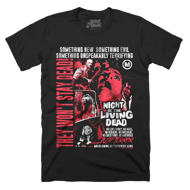 Elegant And Casual Night Of The Living Dead Just Terror T-Shirt