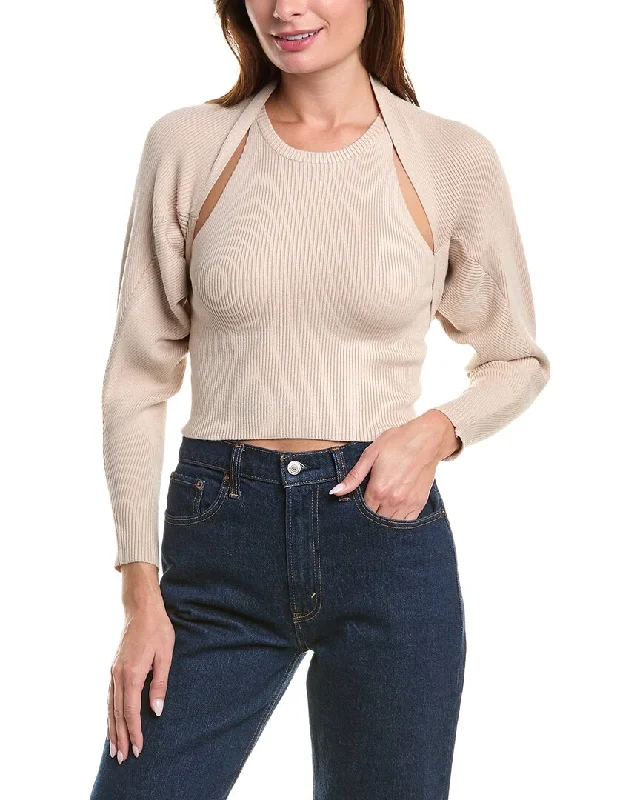 Exquisite Design Lyra & Co 2Pc Tank & Cardigan Set