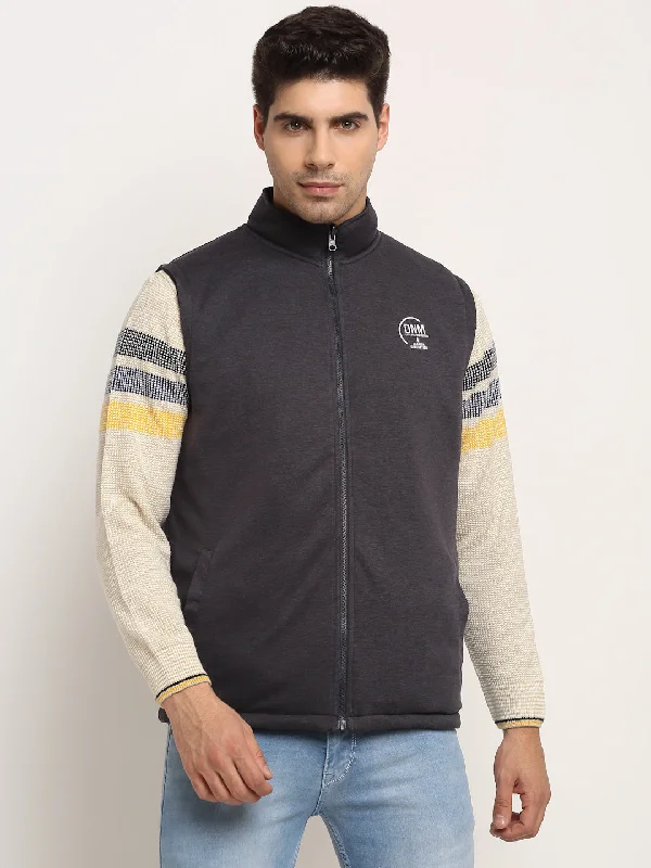 Dressing Tips Grey & Black Men's Reversible Jacket