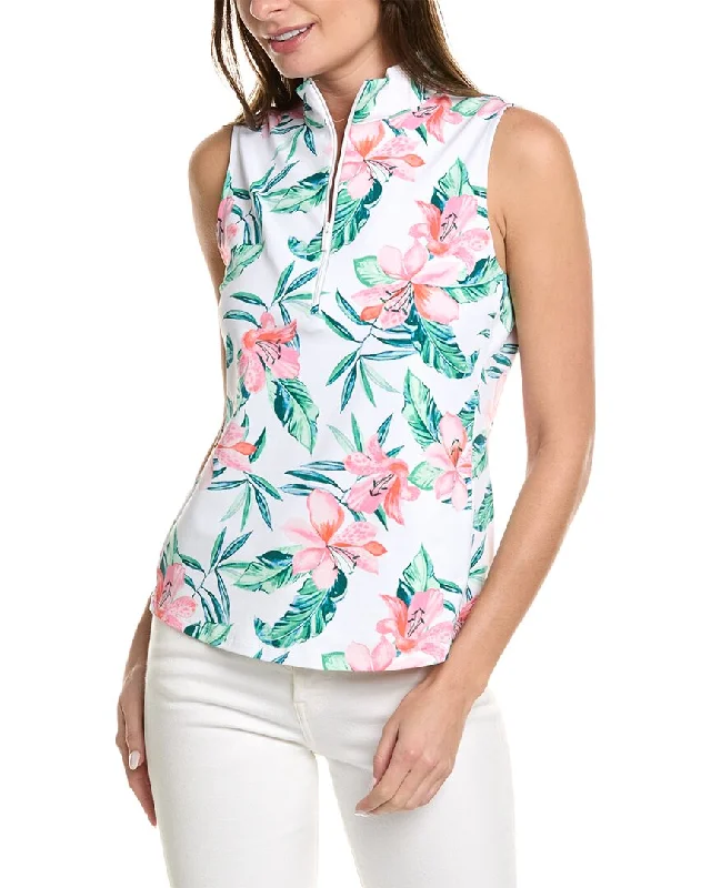 Easygoing Style Tommy Bahama Aubrey Getaway Orchid Mock Top