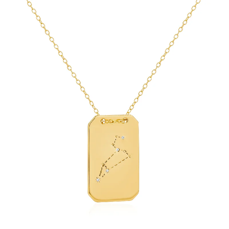 Timeless Style Mod + Jo Aster Zodiac Tag Necklace - All Signs!