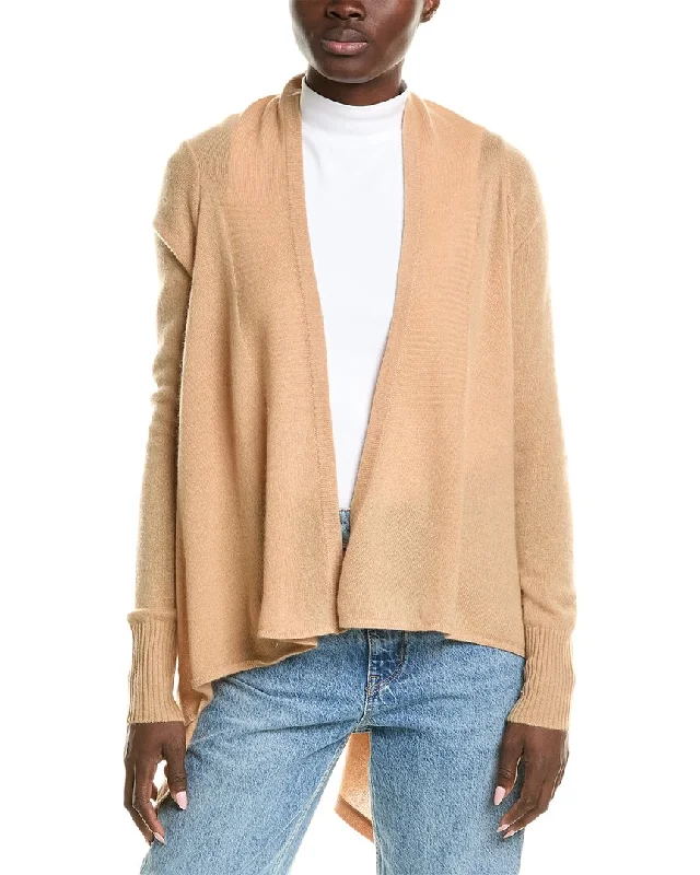 Summer Selection QUINN Cropped Shawl Collar Cashmere Cardigan