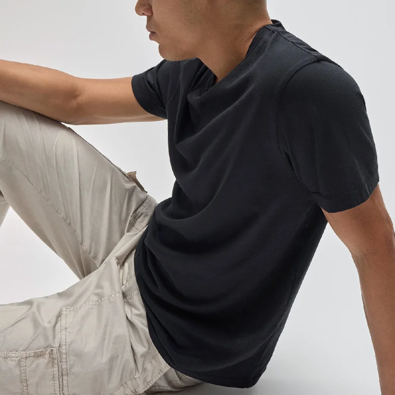 Personal Design Brushed Lotus Crew - Black