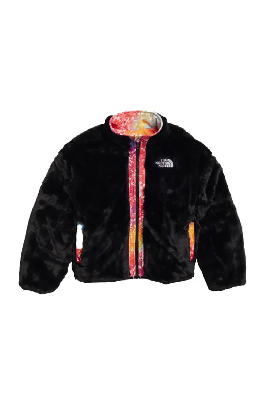 Classic Choice The North Face Reversible Shasta Full-Zip Jacket for Girls in Radiant Poppy Print | NF0A88UC-8O6
