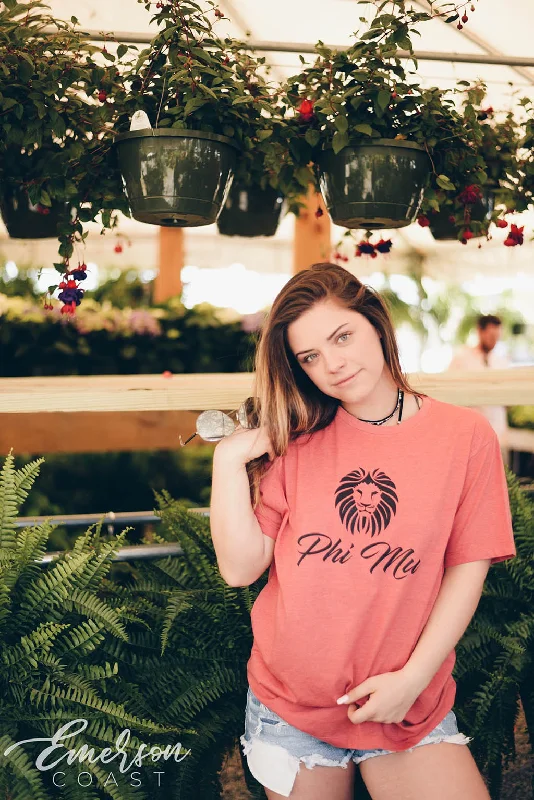 Double-sided Wear Phi Mu Lion Tshirt