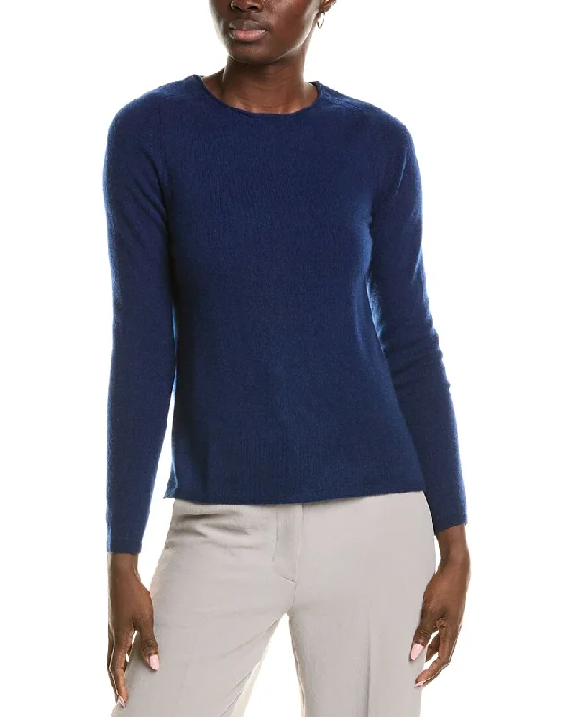 Light Layers sofiacashmere Relaxed Crewneck Cashmere Sweater