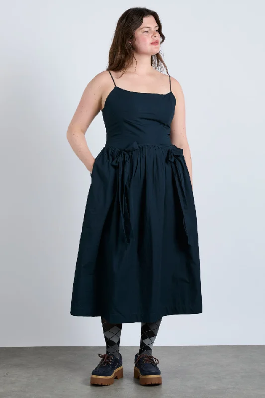 penelope apron dress - navy