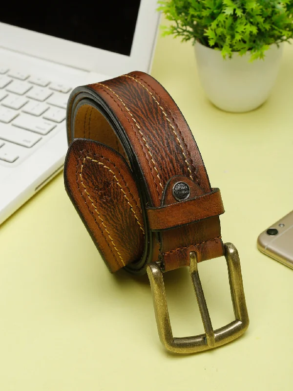 Simple Chic Men Designer Brown Belt