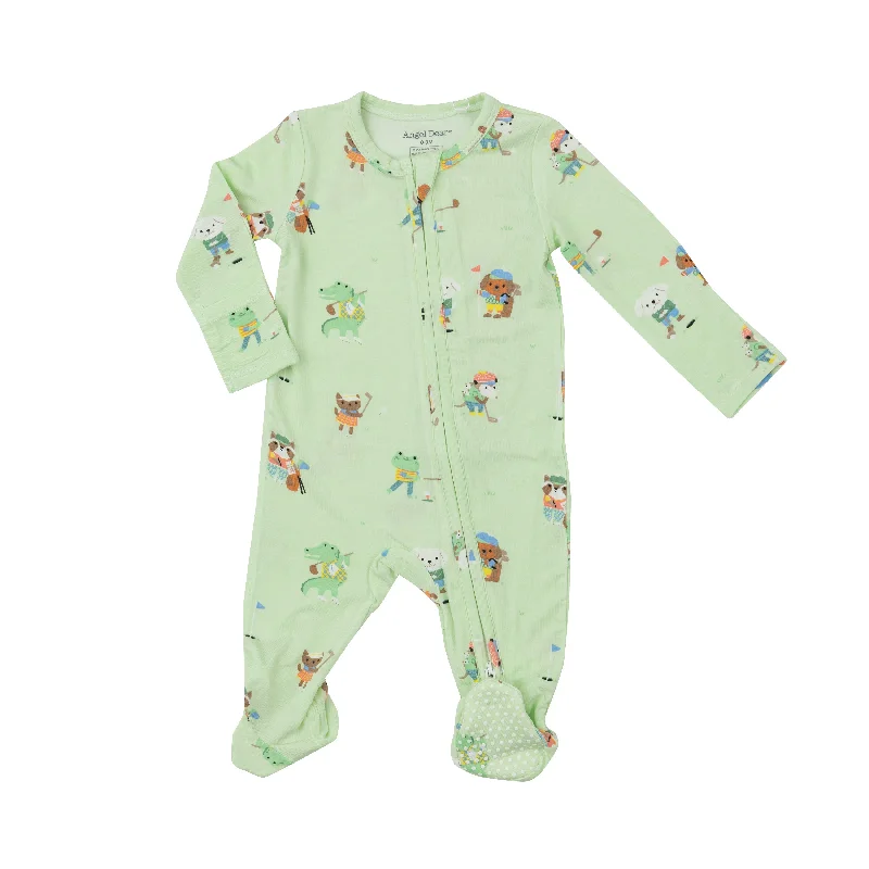 Personalized Design Boys Golfing Animals Footie