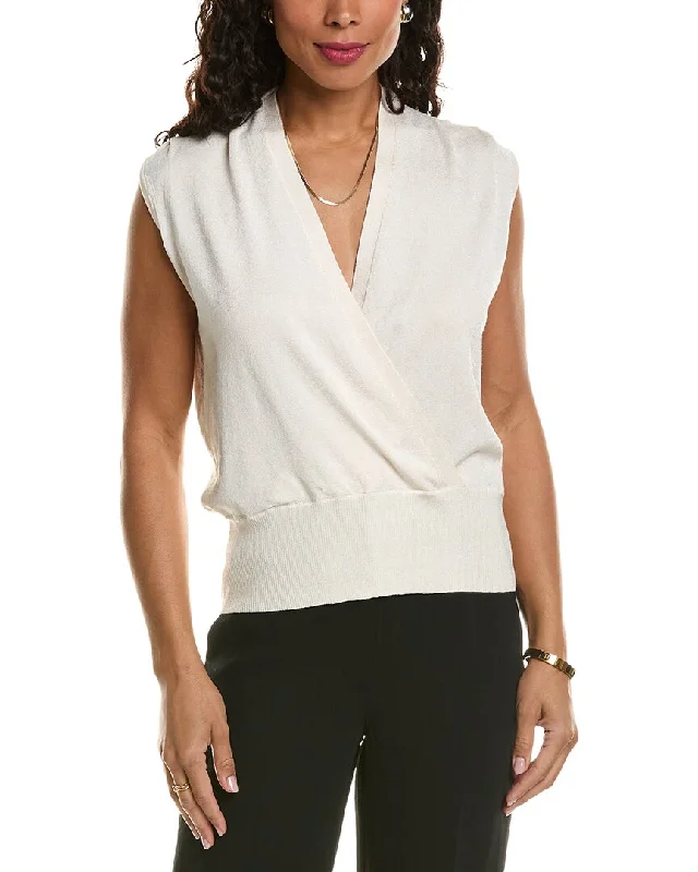 Comfy Dress Elie Tahari Faux Wrap Sweater