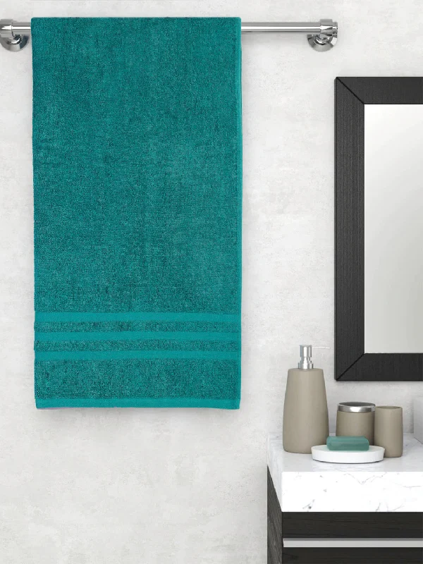 Fashionable In The Times Sea Green Bath Towel