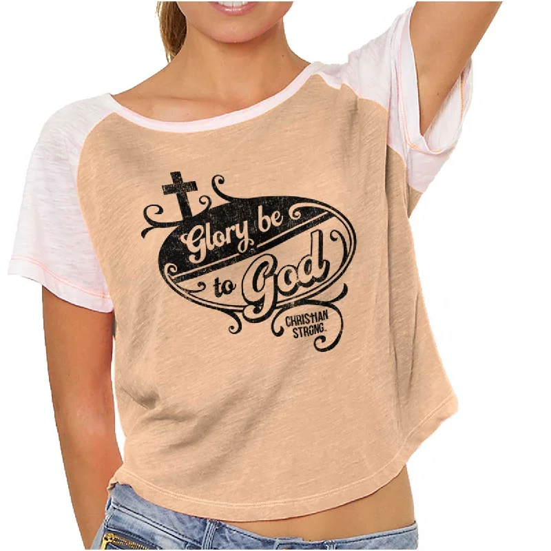 Moisture wicking Glory to God Vintage T Shirts
