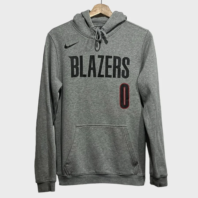 Stylish Wear Damian Lillard Portland Trail Blazers Jersey Hoodie S