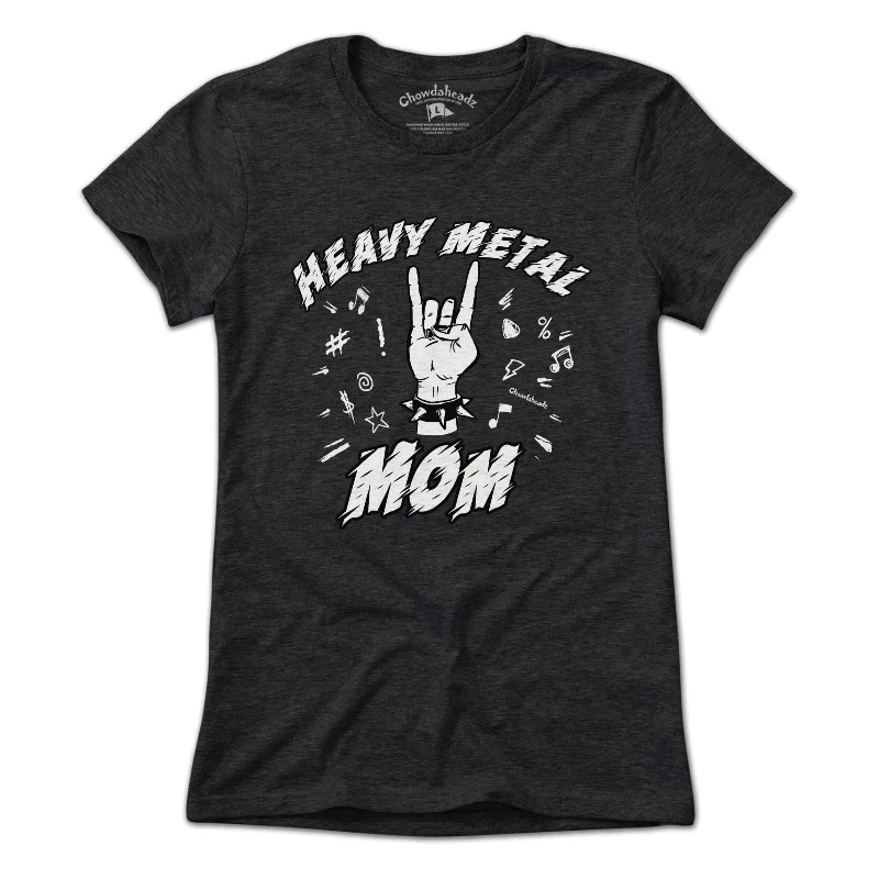 Hooded design Heavy Metal Mom T-Shirt