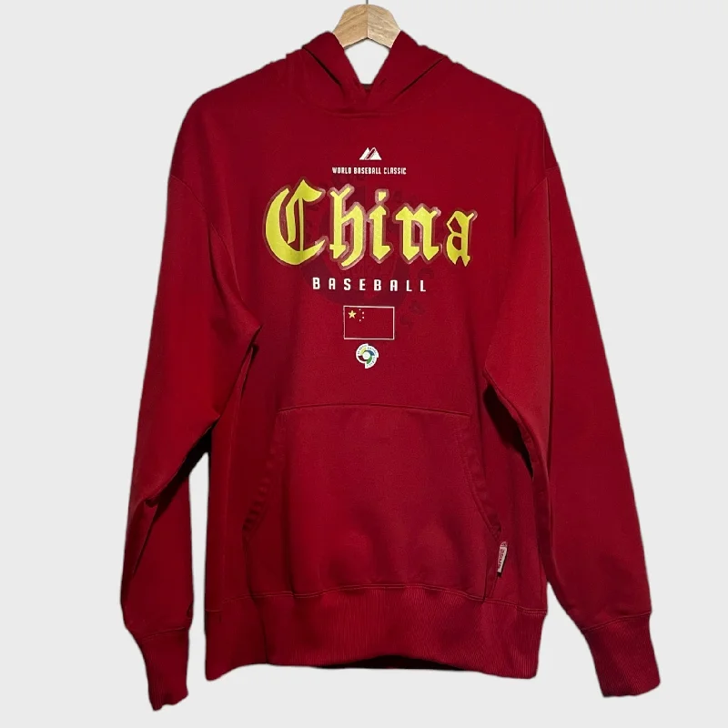 Elegant Design Vintage China Baseball WBC Hoodie Sweatshirt M