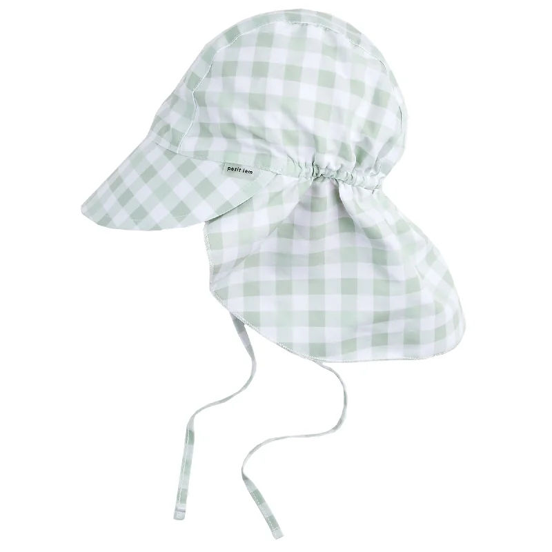 Effortless Style Girls Checkered Sun Hat