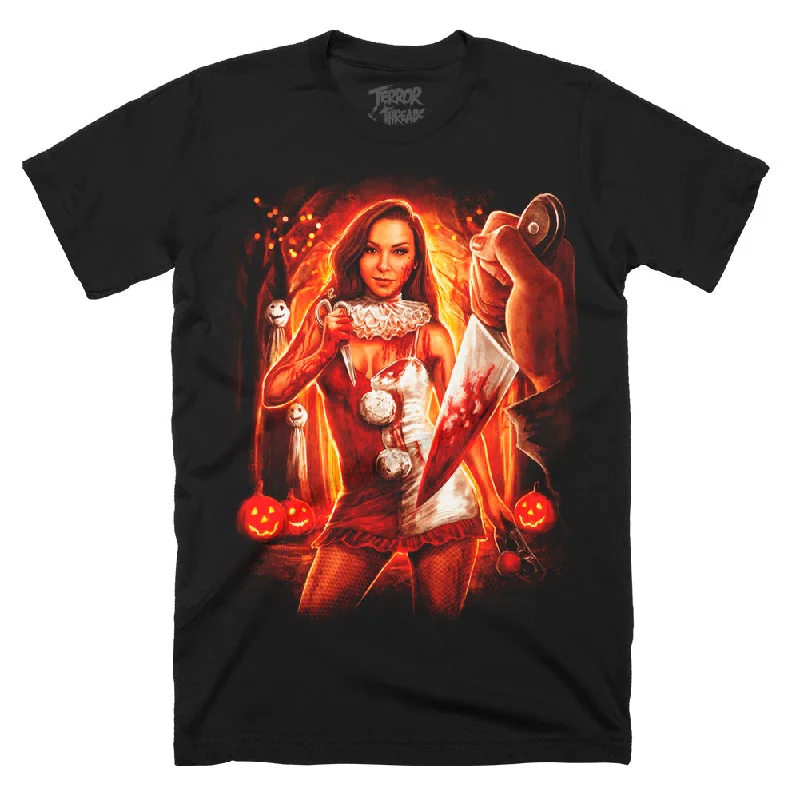 Elegant And Charming Danielle Harris Stab Happy T-Shirt