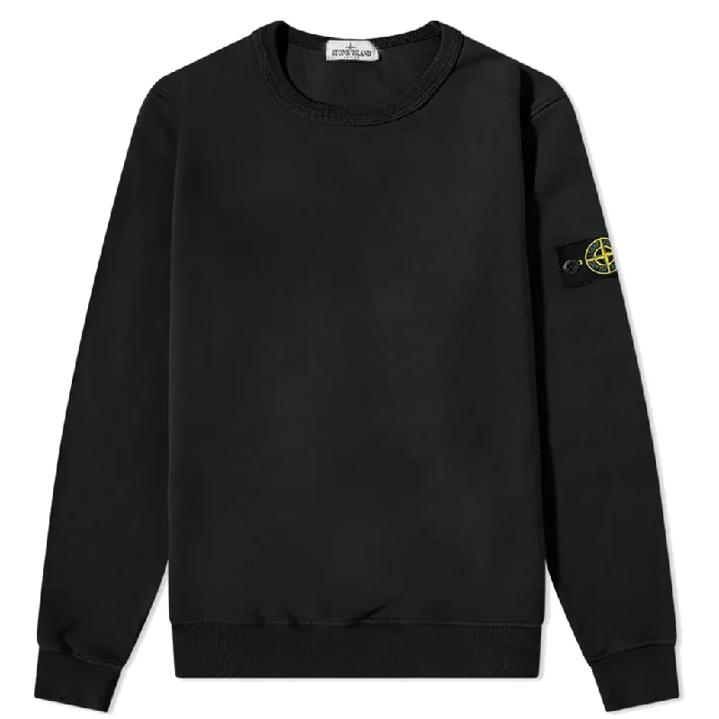 Stylish Ease Black Crewneck Sweatshirt