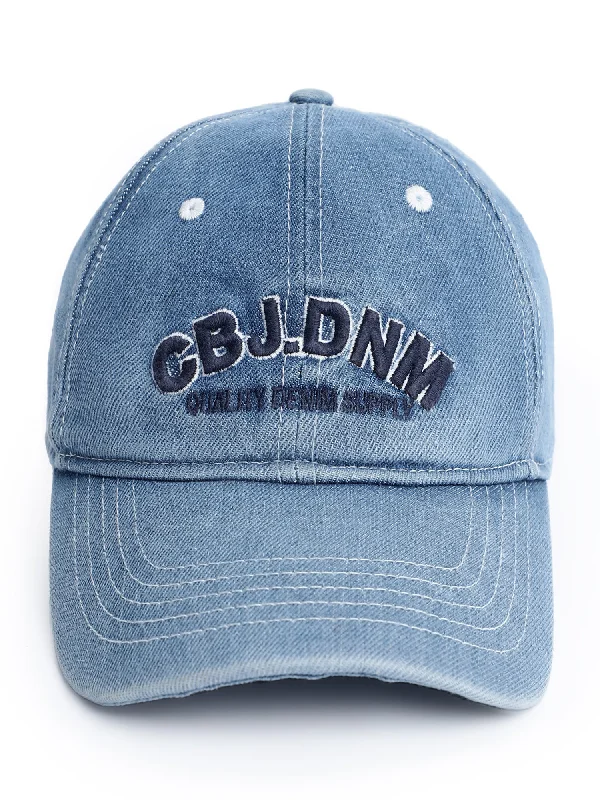 Unisex Denim Blue Medium Fade Fashion Single Side Cap