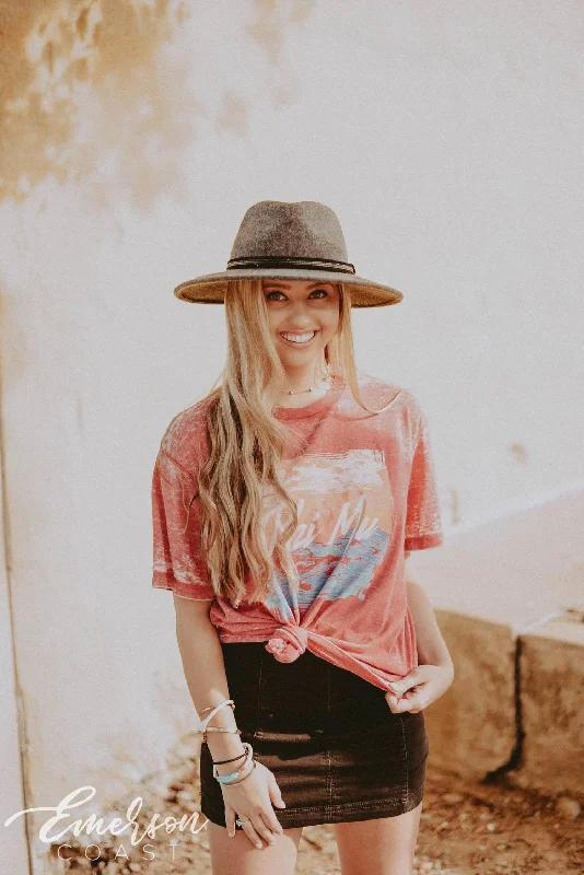 Lively And Youthful Phi Mu Acid Wash PR Tee
