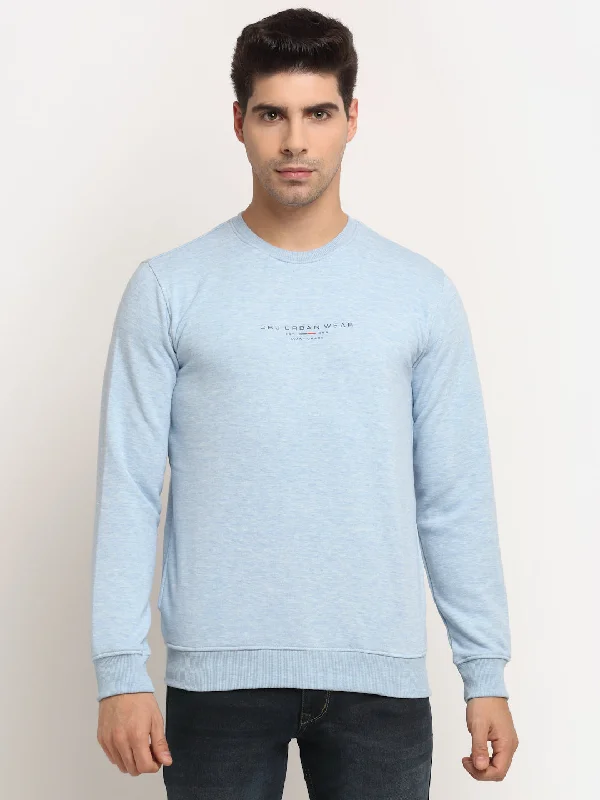 Exclusive Customization Men's Sky Melange Sweatshirt