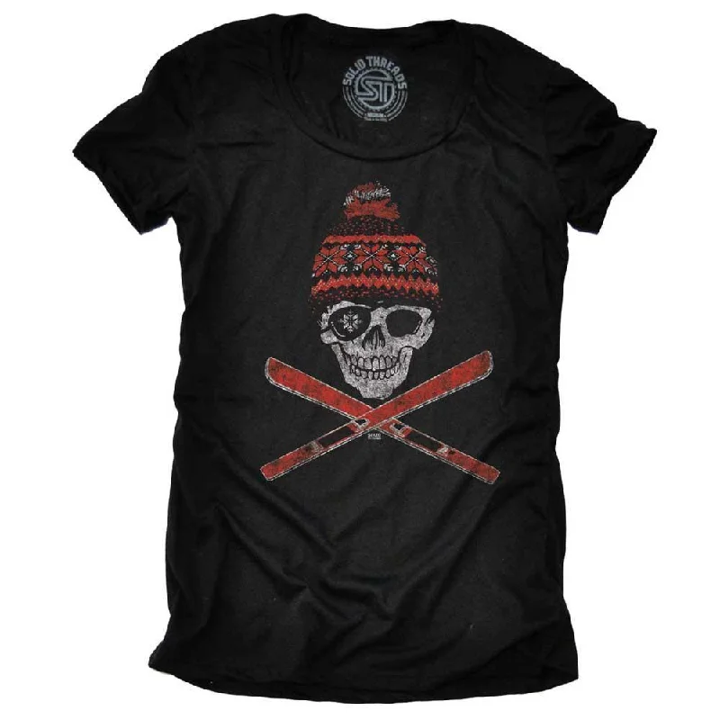 Fashion Comfort Women's Ski Skull T-shirt